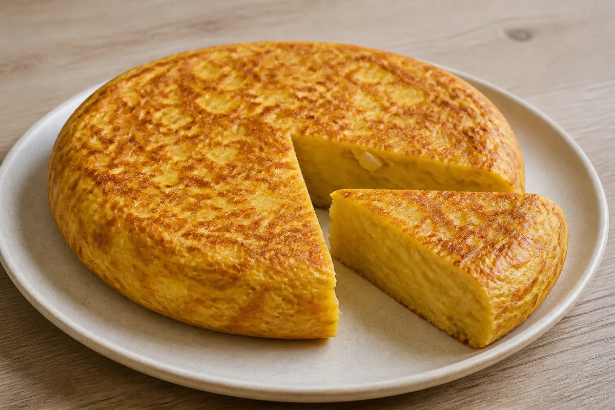 Tortilla espagnole dorée